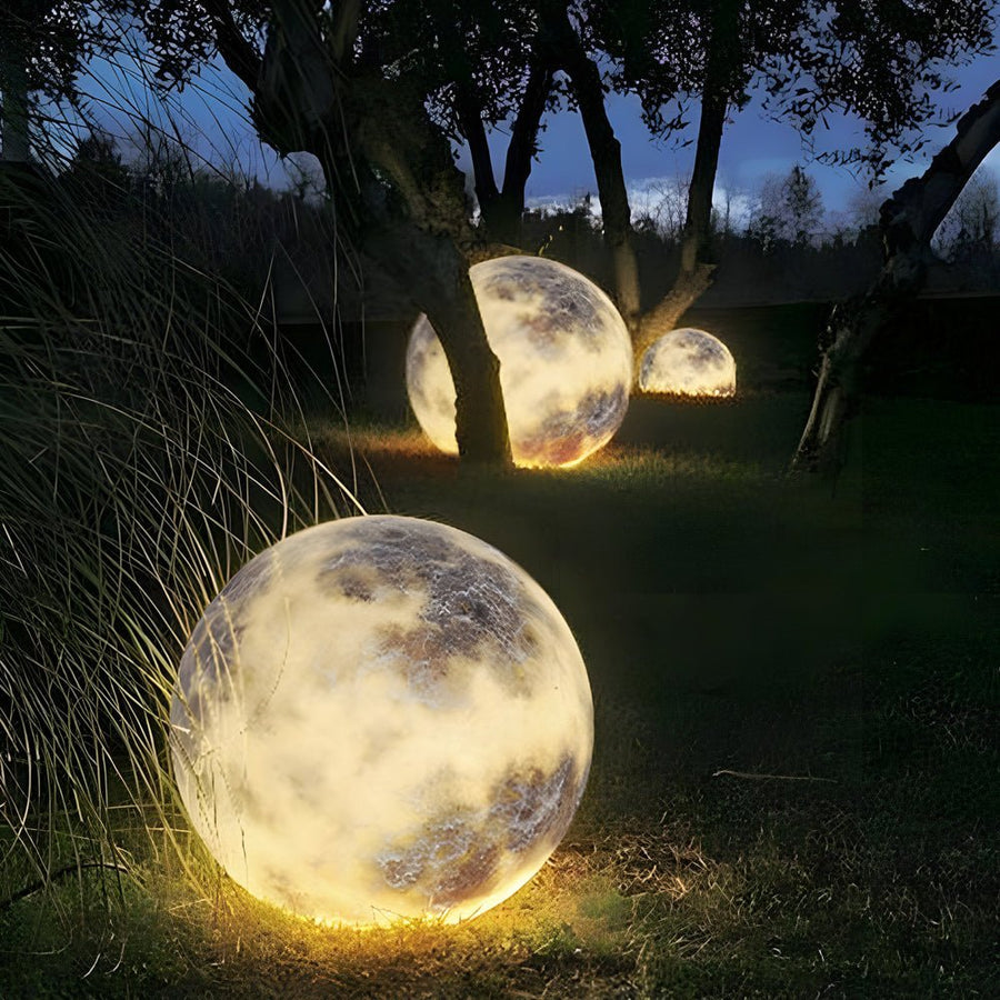 Dreamy Moon Glass Lawn Light – Waterproof LED Luminous Outdoor Lamp for Garden, Patio & Pathway venvolt