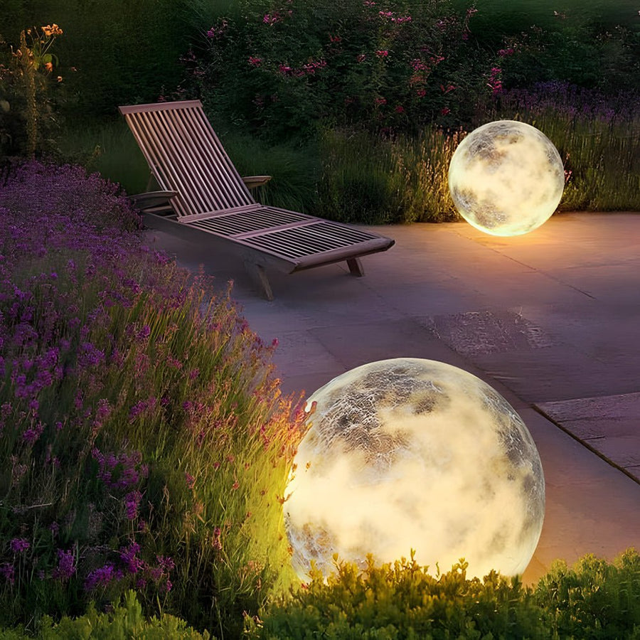 Dreamy Moon Glass Lawn Light – Waterproof LED Luminous Outdoor Lamp for Garden, Patio & Pathway venvolt