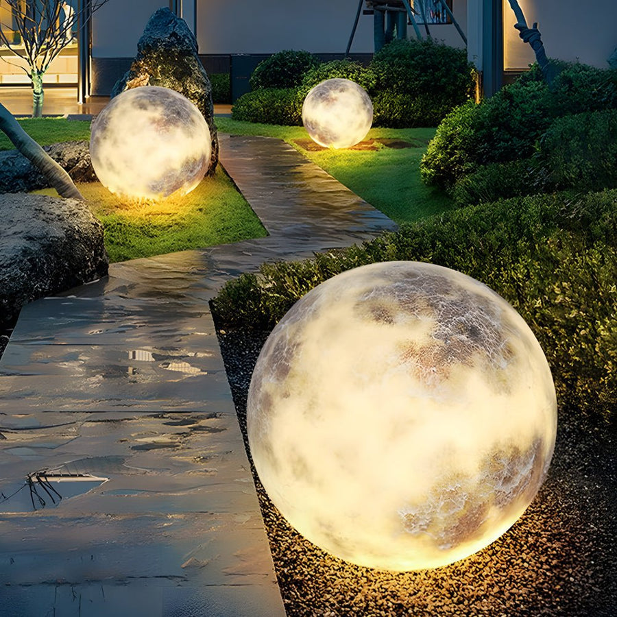 Dreamy Moon Glass Lawn Light – Waterproof LED Luminous Outdoor Lamp for Garden, Patio & Pathway venvolt
