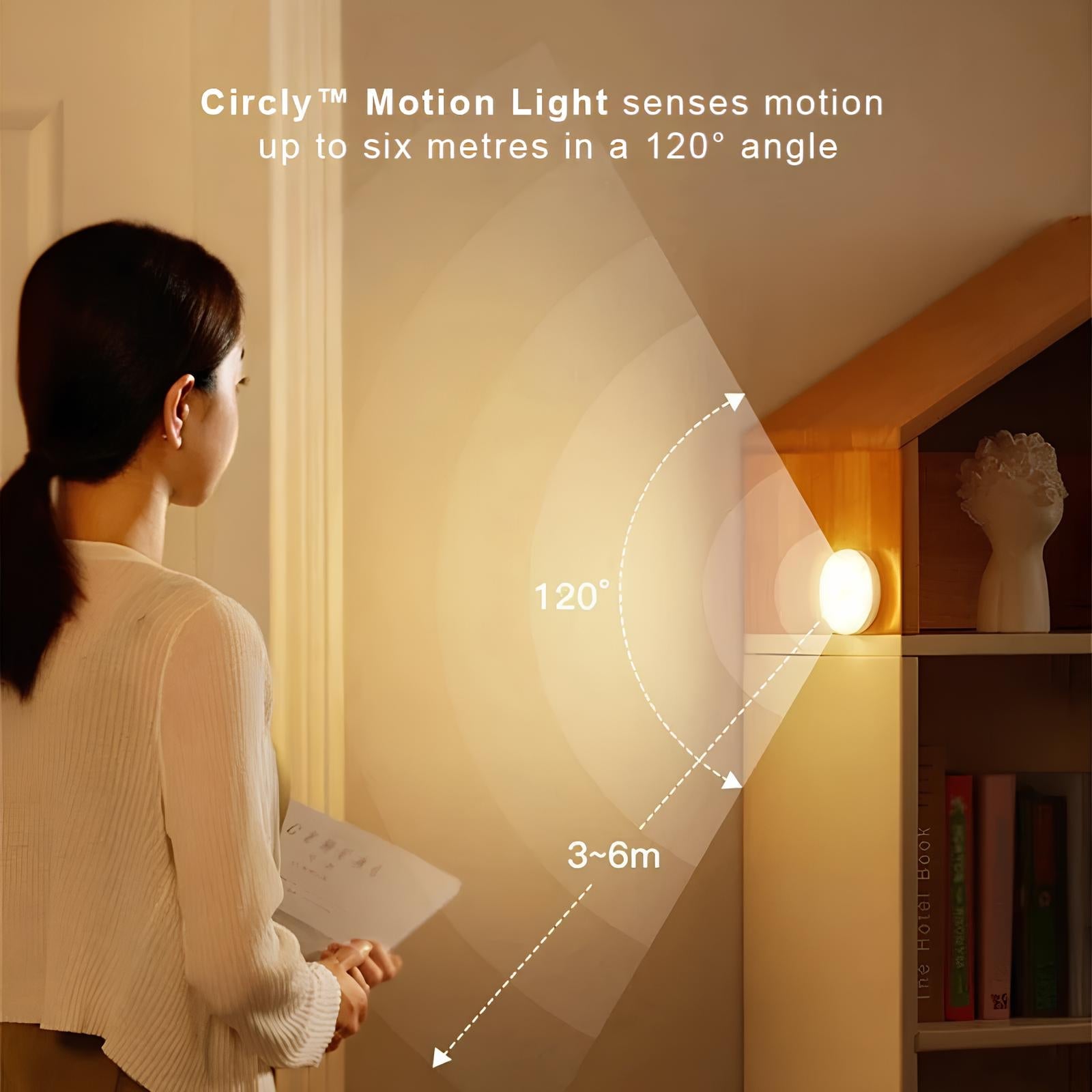 USB Rechargeable & Battery Powered Motion-Activated Lamp for Home