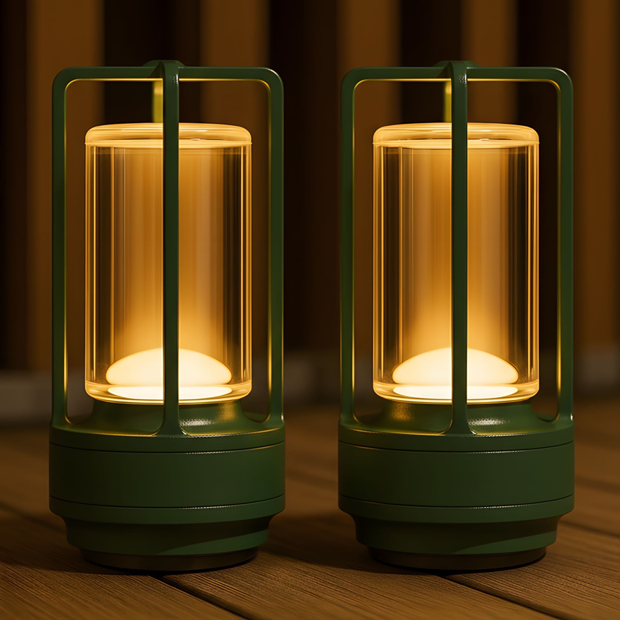 Modern Crystal Lantern  Table Lamp – Golden Frame LED Ambient Light for Bedroom