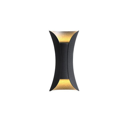 Curved LED Up & Down Wall Lights – Waterproof Modern Outdoor Lighting for Home & Building Facades