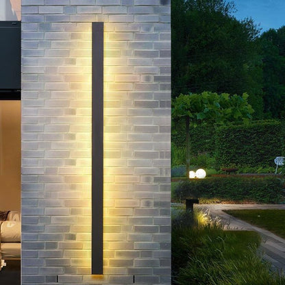Long LED Linear Wall Lights – Dimmable RGB Modern Black Minimalist Lighting for Home, Hallway & Living Room Decor