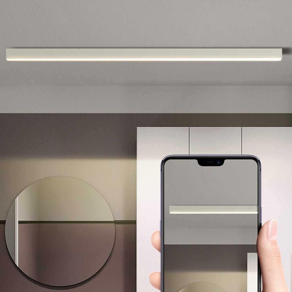 Dimmable Modern Flush Mount Lamp with Remote Control