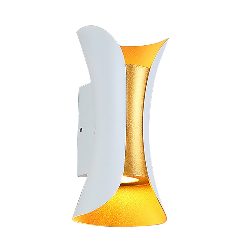 Curved LED Up and Down Wall Light – Waterproof Modern Outdoor Lighting for Home, Porch & Building Facade venvolt