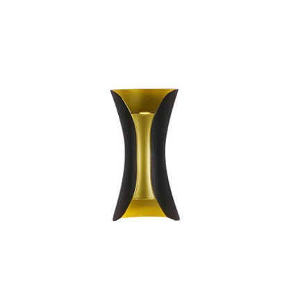 Curved LED Up and Down Wall Light – Waterproof Modern Outdoor Lighting for Home, Porch & Building Facade