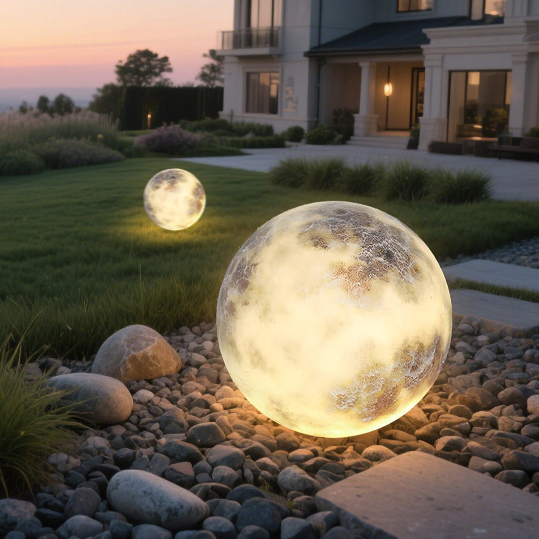 Dreamy Moon Glass Lawn Light – Waterproof LED Luminous Outdoor Lamp for Garden, Patio & Pathway venvolt