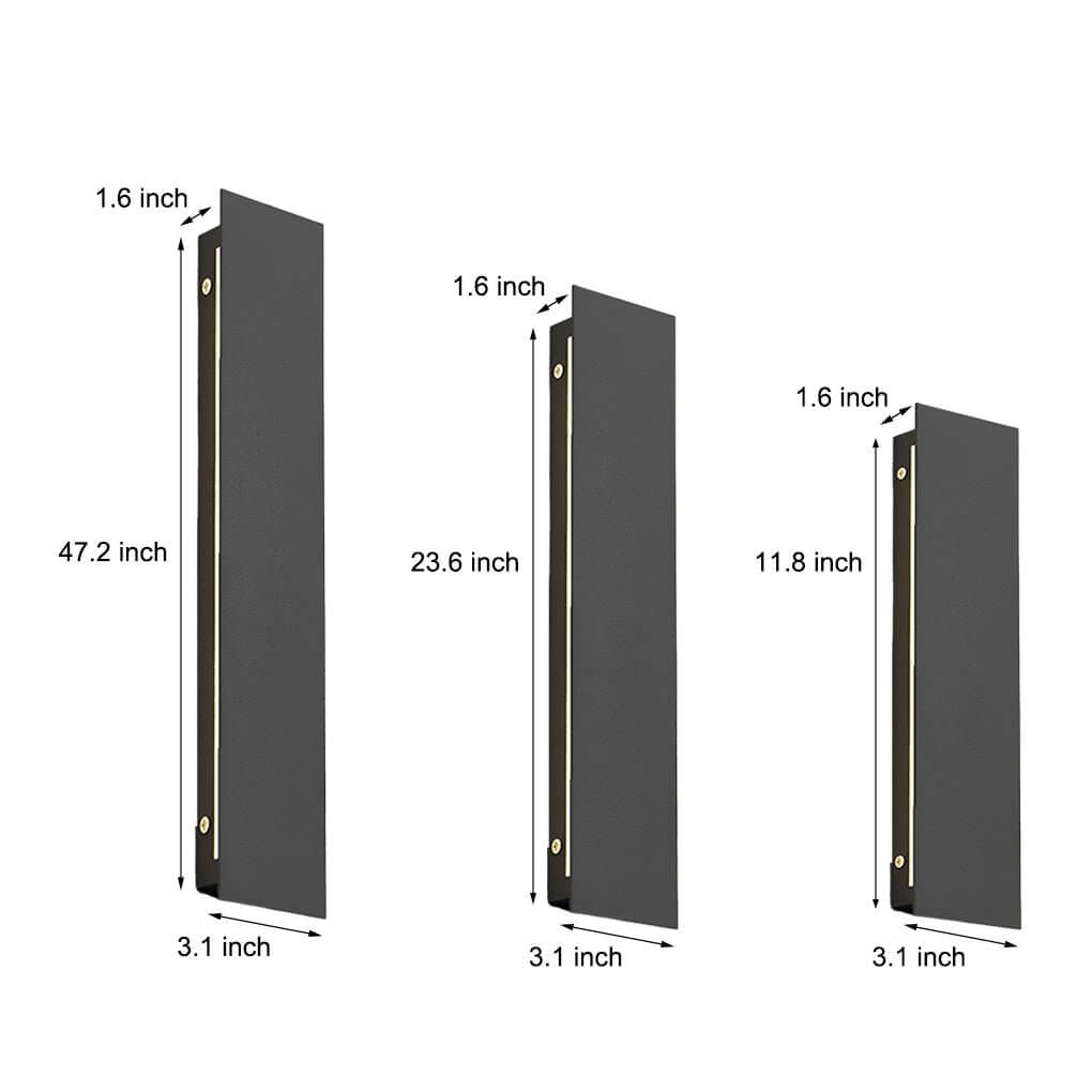 Waterproof LED Rectangular Wall Light – Outdoor Minimalist Bar Lamp for Home