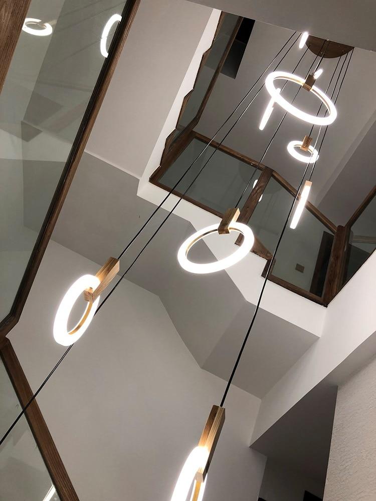 Multi-Ring LED Ceiling Light for Staircase, Dining & Living Room