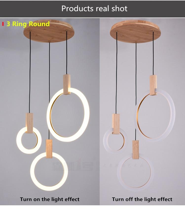 Multi-Ring LED Ceiling Light for Staircase, Dining & Living Room