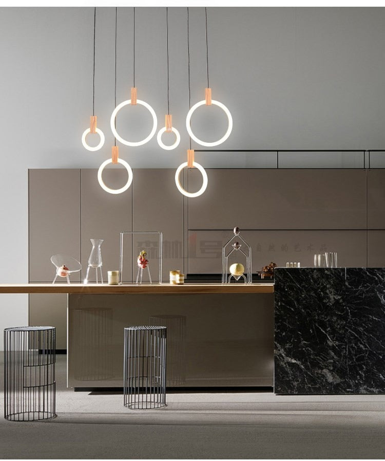 Multi-Ring LED Ceiling Light for Staircase, Dining & Living Room