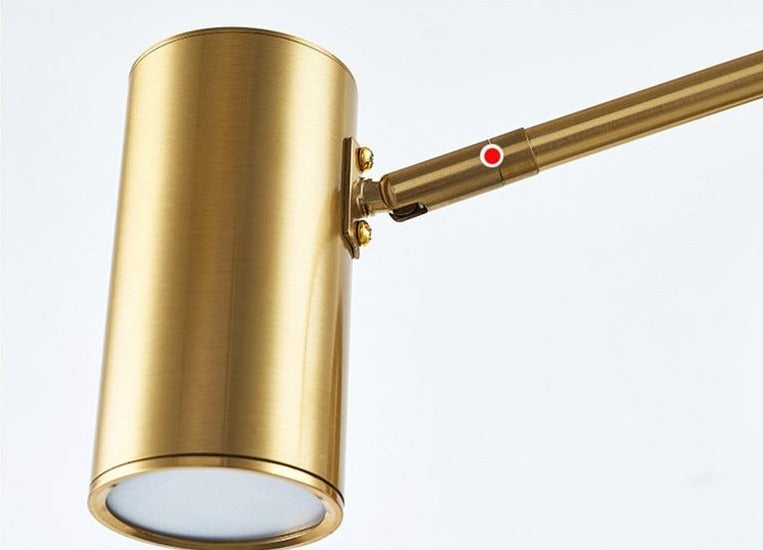 Brushed Brass Iron Wall Lamp with 4500K LED for Bedroom & Living Room