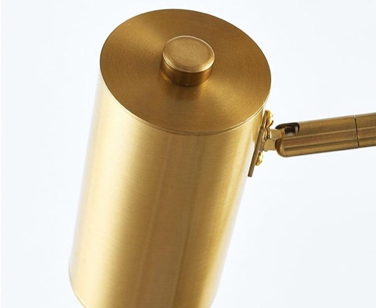 Brushed Brass Iron Wall Lamp with 4500K LED for Bedroom & Living Room