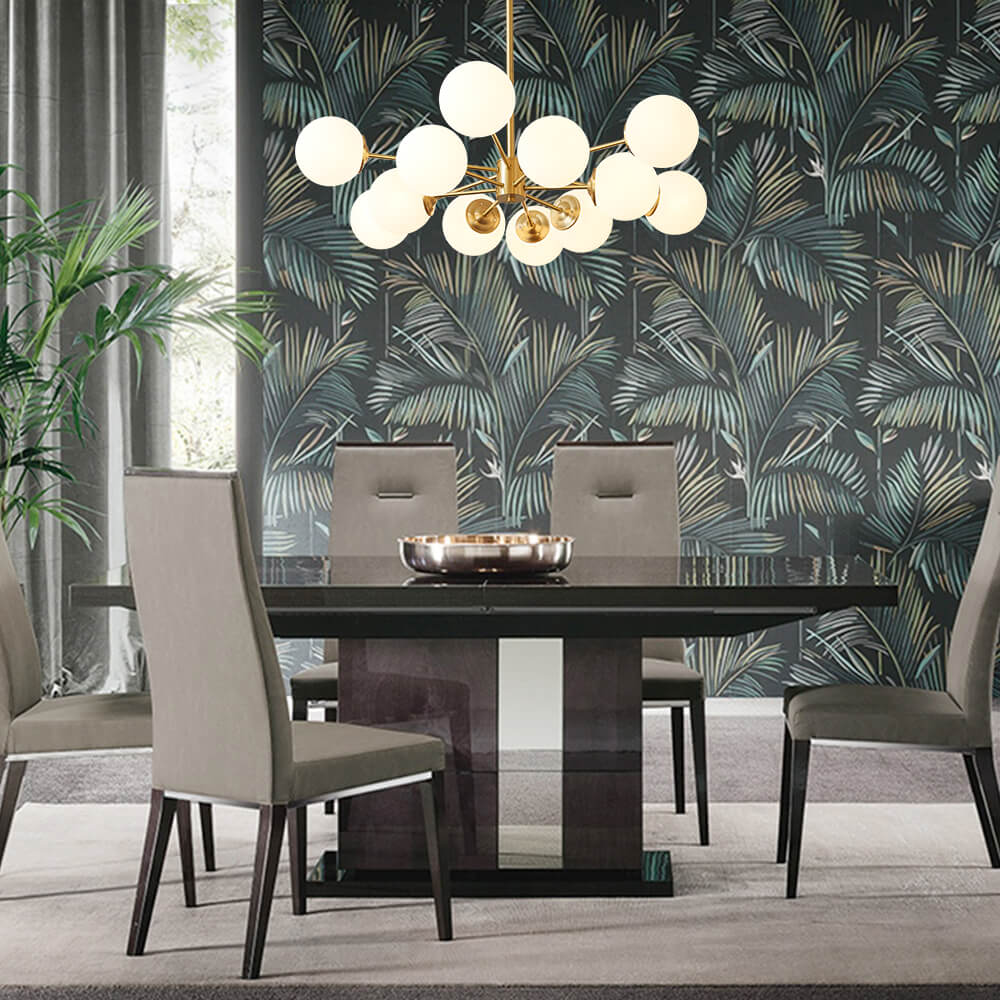 Modern Mid-Century Brass Ceiling Light Fixture