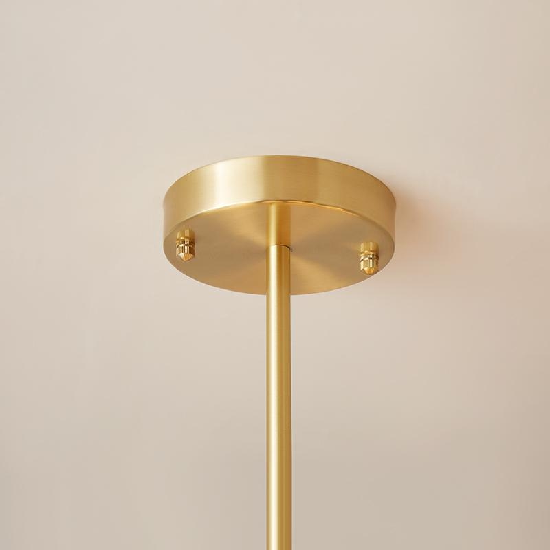 Modern Mid-Century Brass Ceiling Light Fixture