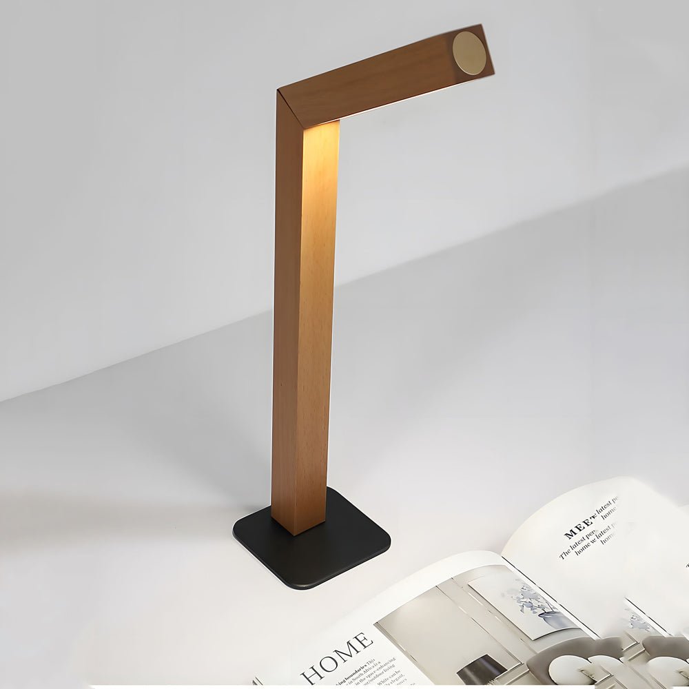 Magnetic LED Linear Ambient Light with Adjustable 360° Head & Wooden Base