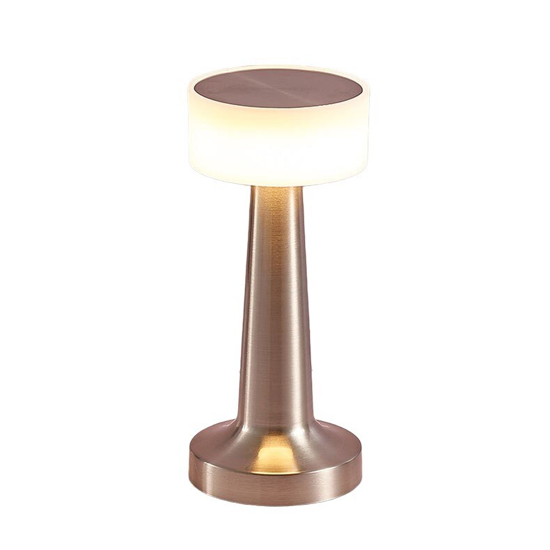 Minimalist Wireless Rechargeable Lamp with Touch Dimming