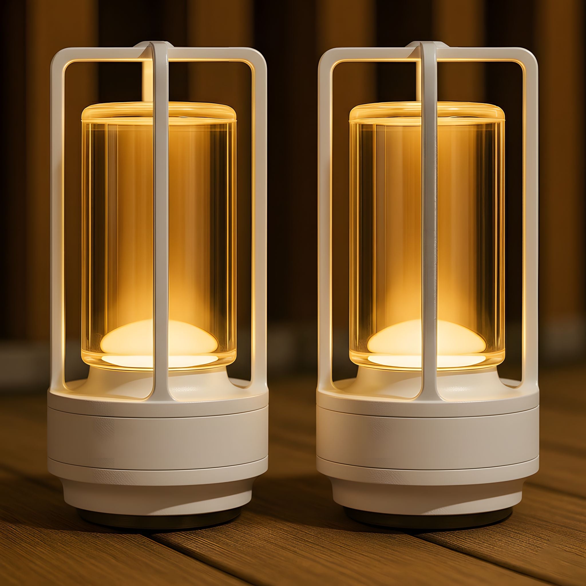 Modern Crystal Lantern  Table Lamp – Golden Frame LED Ambient Light for Bedroom